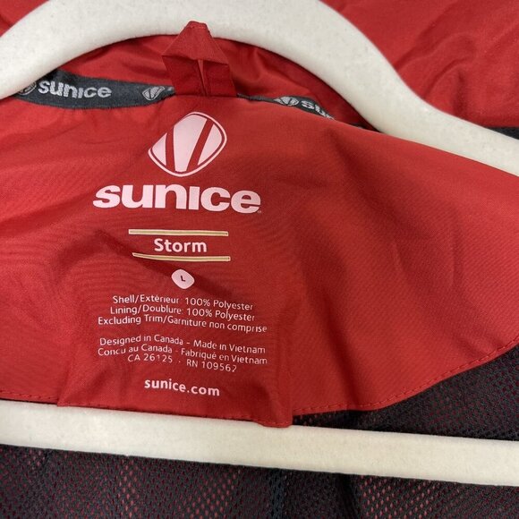 Sunice Golf Windbreaker Rain Jacket Men’s Size Large Red - Picture 3 of 12